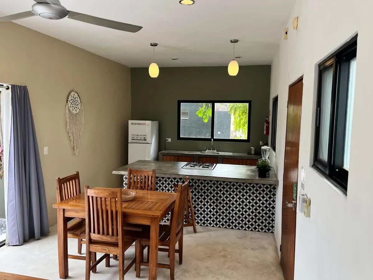 Дом отдыха Sweet Apartment Tulum Town Great Pool